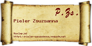 Pieler Zsuzsanna névjegykártya